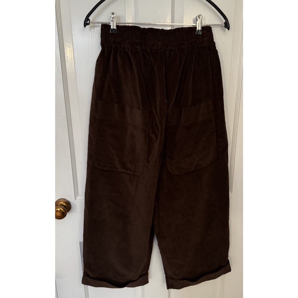 NWT Album Di Famiglia Velvet Bragoni Trousers Pants Coffee - S - Picture 10 of 14